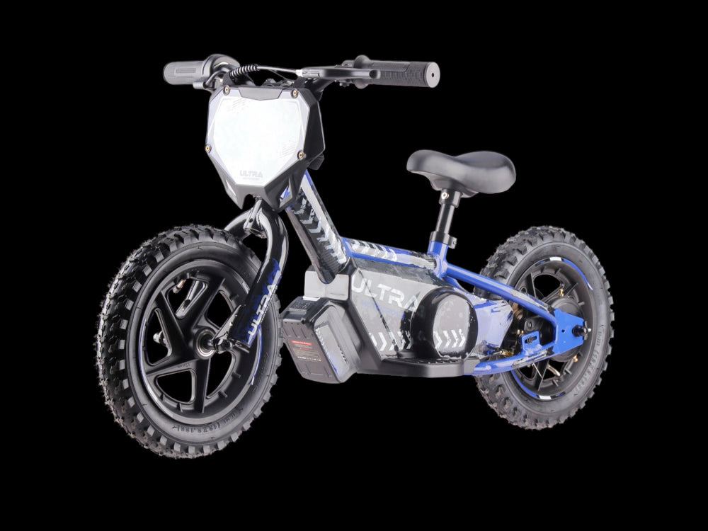 24 volt elektrische balance bike met 12 inch wielen, elektrische motor - blauw